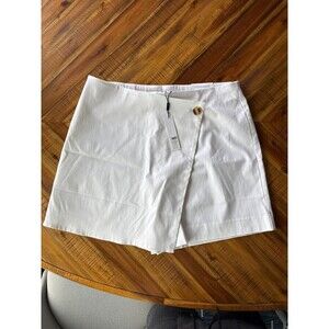 Chicos pull-on asymmetrical skort shorts - white - 14